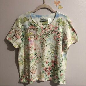 Alfred Dunner Petite Top | Size Medium